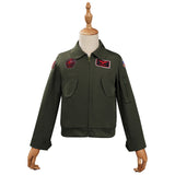 Película Top Gun: Maverick Niños Cosplay Chaqueta de Bombardeo Disfraz Traje Fiesta Navidad Carnaval