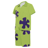 Anime The Patrick Star Show Playa de verano Camisa Pantalón Corto Playa Cosplay Disfraz Halloween Carnaval Traje
