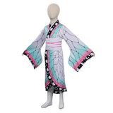 Anime Demon Slayer - Kochou Shinobu Niños Kimono Cosplay Navidad Disfraz Traje Vestido Carnaval disfrazdeptdiadebrujas.com®