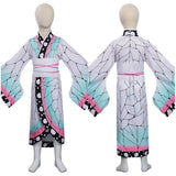 Anime Demon Slayer - Kochou Shinobu Niños Kimono Cosplay Navidad Disfraz Traje Vestido Carnaval disfrazdeptdiadebrujas.com®