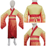 Anime Demon Slayer - Rengoku Kyoujurou Niños Kimono Cosplay Navidad Disfraz Traje Vestido Carnaval disfrazdeptdiadebrujas.com®