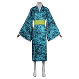 Anime Demon Slayer Uzui Tengen Kimono Cosplay Navidad Disfraz Traje Vestido Falda Carnaval