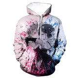 Re:Life in a different world from zero Sudadera Impreso de Rem Ram Cosplay Sudadera Estampada con Capucha Unisex