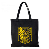 Ataque de Los Titanes Attack on Titan Cosplay Bolso de Hombro de Lona Cartera Portátil