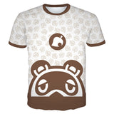 Animal Crossing Bosque de Los Animales Tom Nook Camiseta de Verano Unisex