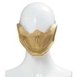 Mortal Kombat 11 Scorpion Máscara Ajustable Halloween Cosplay Accesorios Máscara para Adultos
