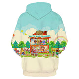 Animal Crossing Bosque de Los Animales Sudadera con Capucha de Adolescente para Primavera Unisex