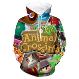 Animal Crossing Bosque de Los Animales Sudadera con Capucha Casual con 3D Impreso Sudadera Unisex