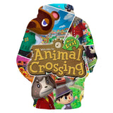 Animal Crossing Bosque de Los Animales Sudadera con Capucha Casual con 3D Impreso Sudadera Unisex