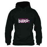 Sudadera Negra de Algodón con Impreso de Logotipo Sudadera con Capucha Unisex