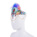 Corona Banda para el Cabello Estrella de Mar Cáscara Cinta de Pelo Fiesta Cumpleaños Carnaval Decoración Accesorios