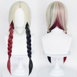 Película Harley Quinn Cosplay Peluca Cabello sintético resistente al calor Carnival Halloween Fiesta