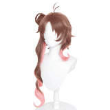 Juego Arknights - Eyjafjalla Cosplay Peluca Cabello Sintético Resistente al Calor Carnival Halloween Fiesta