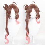 Juego Arknights - Eyjafjalla Cosplay Peluca Cabello Sintético Resistente al Calor Carnival Halloween Fiesta