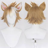 Juego Genshin Impact- Gorou Cosplay Peluca Cabello Sintético Resistente al Calor Carnival Halloween Fiesta
