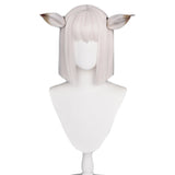 Juego Arknights - Carnelian Cosplay Peluca Cabello Sintético Resistente al Calor Carnival Halloween Fiesta