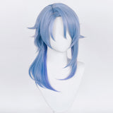 Juego Genshin Impact Kamisato Ayato Cosplay Peluca Cabello Sintético Resistente al Calor