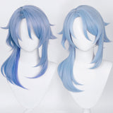 Juego Genshin Impact Kamisato Ayato Cosplay Peluca Cabello Sintético Resistente al Calor