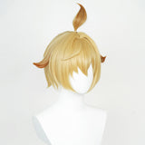 Juego Genshin Impact Mika Cosplay Peluca Cabello Navidad Fiesta Carnival Halloween Accesorios