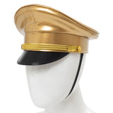 Tailandia Gorra de Oficial Militar de Cuero de PU Sombrero de Policía Accesorios
