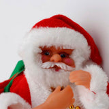 Navidad Muñeca Eléctrica Santa Claus Juguete de Peluche Decoraciones para Hogar Regalo para Niños