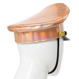 Tailandia Gorra de Oficial Militar de Cuero de PU Sombrero de Policía Accesorios