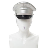 Tailandia Gorra de Oficial Militar de Cuero de PU Sombrero de Policía Accesorios