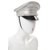 Tailandia Gorra de Oficial Militar de Cuero de PU Sombrero de Policía Accesorios