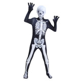 Calavera Cráneo Esqueleto Niños Cosplay Disfraz Mono Traje Fiesta Halloween Carnaval