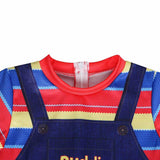 Child's Play Chucky Cosplay Zentai Traje de Halloween Mono para Niños