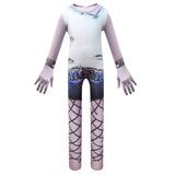 Trolls World Tour Barb Cosplay Zentai Mono de Halloween Traje de Mono para Niños