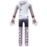 Trolls World Tour Barb Cosplay Zentai Mono de Halloween Traje de Mono para Niños