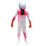 Juego de rol de magma Terrorista parodia la ropa ajustada de una sola pieza Niños Cosplay Disfraz Halloween Carnaval Traje