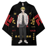 Anime Tokyo Revengers Kazutora Hanemiya Cosplay Capa Kimono Cárdigan Abrigo Toga Pijama Casual