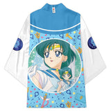 Anime Sailor Moon Sailor Mars Cosplay Kimono Cárdigan Abrigo Toga Capa Pijama Casual