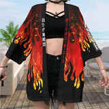 Anime ONE PIECE Kimono Capa Halloween Carnaval Cosplay Disfraz Unisexo