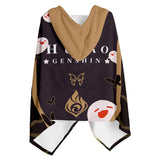 Juego Genshin Impact HuTao Capa Cosplay Disfraz Traje Navidad Carnaval Fiesta
