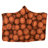 3D Impreso de Patrón de Fútbol Balón Deportivo Manta de Felpa con Capucha Mantas Suaves y Cálidas Portátiles de Lana