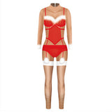 Navidad Xmas Mono Estampado de Patrón 3D Zentai Traje de Fiesta de Navidad Ropa de Rendimiento