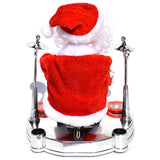 Musical Santa Claus con Tambor Bailando y Cantando Figura de Santa de Navidad