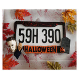 Accesorios de Halloween placas de matrícula de Halloween marcos de metal decoraciones de Halloween Tema decoraciones GM