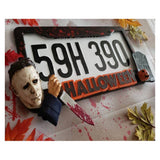 Accesorios de Halloween placas de matrícula de Halloween marcos de metal decoraciones de Halloween Tema decoraciones GM
