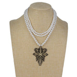 Resident Evil Village Alcina Dimitrescu Lady Pearl Collar Cosplay Accesorios