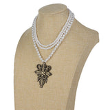 Resident Evil Village Alcina Dimitrescu Lady Pearl Collar Cosplay Accesorios