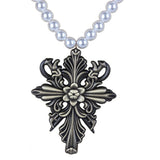 Resident Evil Village Alcina Dimitrescu Lady Pearl Collar Cosplay Accesorios
