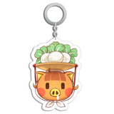Juego Animal Crossing Bosque de Los Animales Llavero de Acrílico Daisy Mae Llaveros Colgantes