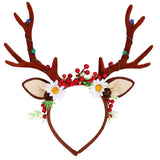 Navidad Diademas Santa Astas de alce resplandecientes Xmas Carnaval Regalos Cumpleaños Accesorios