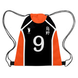 Anime Haikyuu!! Bolsa con Cordón Bolsa de Almacenamiento de Moda para Adolescente Bolsa Casual de Viaje