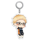 Anime Haikyuu!! Llavero de Acrílico Tsukishima Kei Llaveros Colgantes