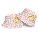 Animal Crossing Bosque de Los Animales Sombrero de Pesca Gorra de Sol Doble Cara Sombrero de Pescador Unisex